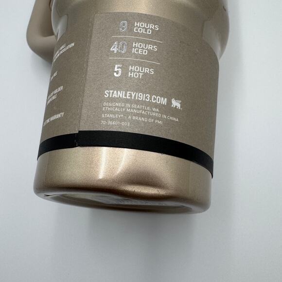 Stanley x e.l.f. H2.0 Flowstate 30oz Gold/BeigeTumbler NEW w/ defects - Picture 13 of 16